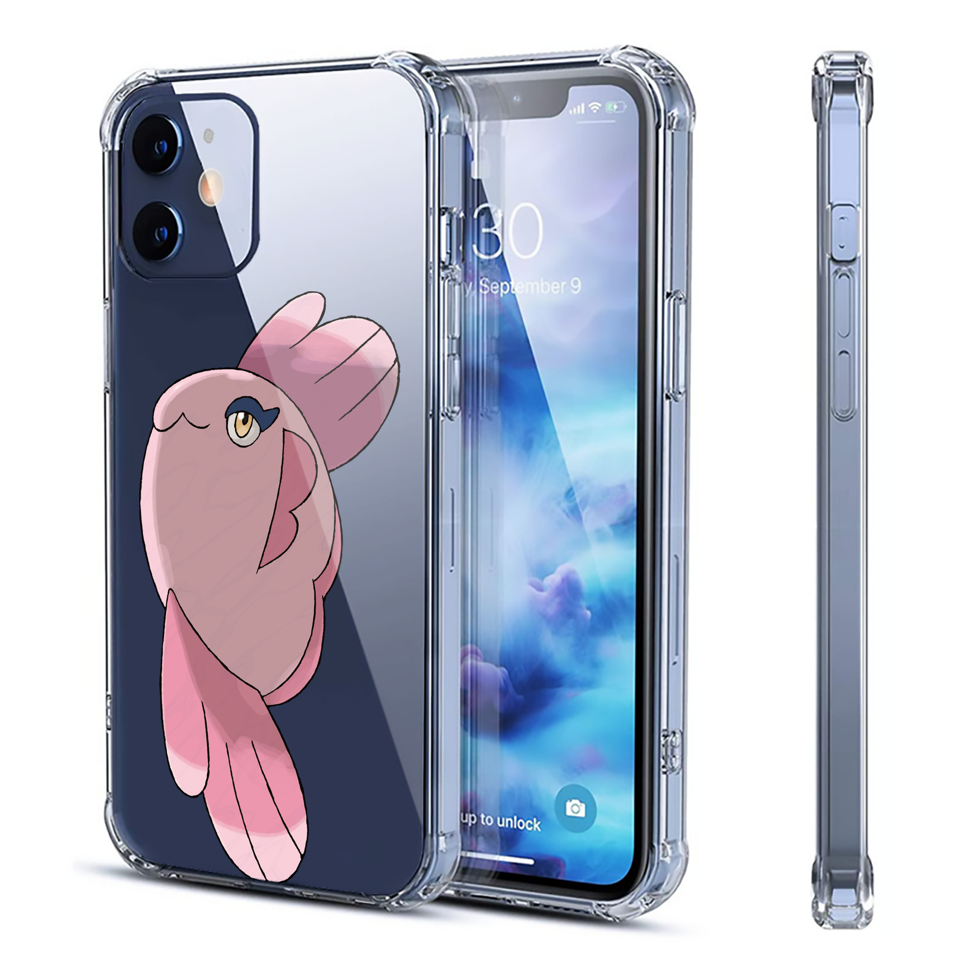 （画像用） ポケットモンスター Pokémon 【iPhone 12シリーズ対応】透明スマホケース（クリアソフトケース）